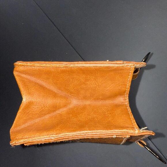 Pouchee Purse Divider Equestrian Boho Wallet Organizer Pocket Brown Faux Leather - Picture 13 of 15